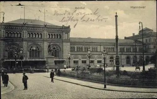 Ak Hannover in Niedersachsen, Bahnhof