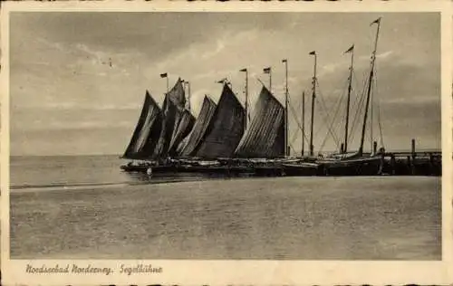 Ak Norderney in Ostfriesland, Segelbühne