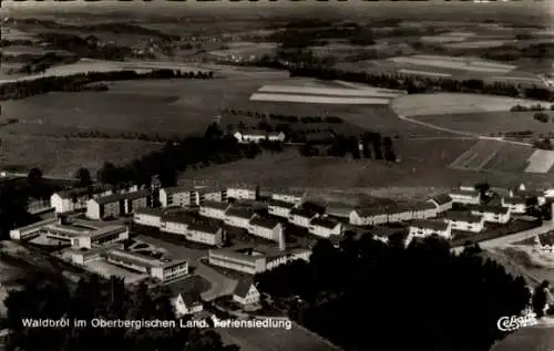 Ak Waldbröl im Oberbergischen Land, Feriensiedlung, Fliegeraufnahme