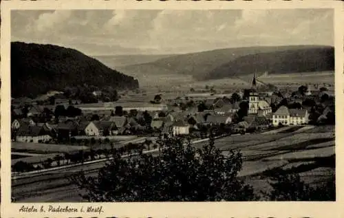 Ak Atteln Lichtenau in Westfalen, Panorama