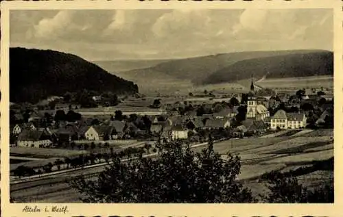 Ak Atteln Lichtenau in Westfalen, Panorama