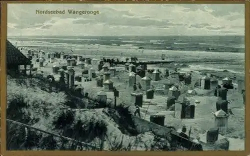 Ak Nordseebad Wangerooge in Ostfriesland, Strand