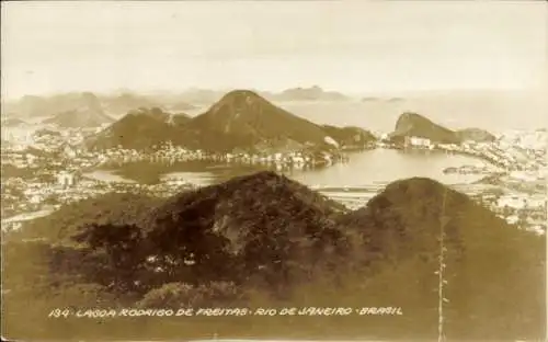 Foto Ak Rio de Janeiro Brasilien, Lagoa Rodrigo de Freitas