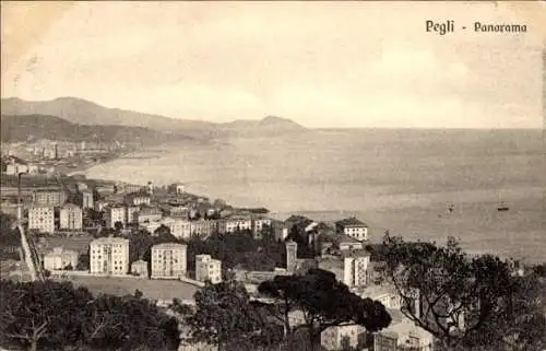 Ak Pegli Genova Genua Ligurien, Panorama