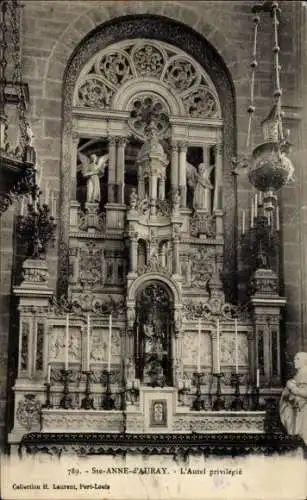 Ak Sainte Anne d'Auray Morbihan, Privilegierter Altar