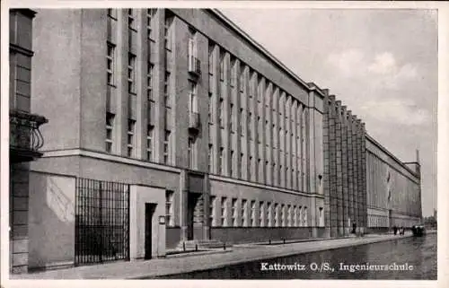 Ak Katowice Kattowitz Oberschlesien, Ingenieurschule