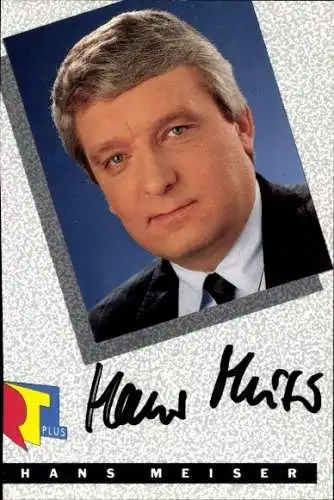 Foto Schauspieler Hans Meiser, Portrait, Autogramm