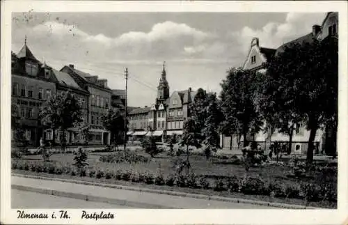 Ak Ilmenau in Thüringen, Postplatz