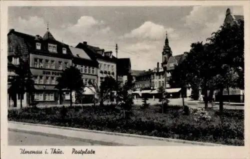 Ak Ilmenau in Thüringen, Postplatz, Gasthaus zur Post