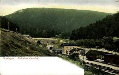 Ak Oberhof im Thüringer Wald, Bahnhof