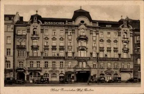 Ak Berlin Mitte, Hotel Russischer Hof, Georgenstraße 21 bis 22, Hôtel de Russie