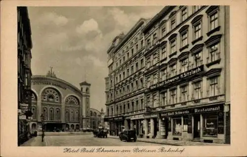 Ak Berlin Mitte, Hotel Stadt Schwerin am Stettiner Bahnhof, Eichendorffstraße 10