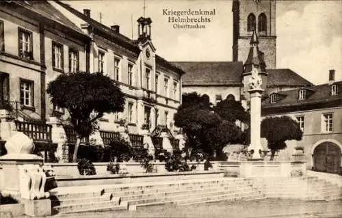 Ak Helmbrechts in Oberfranken, Kriegerdenkmal