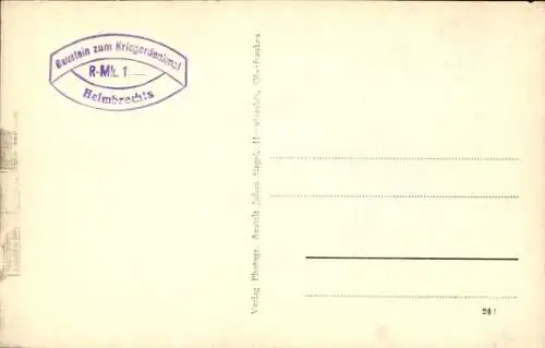 Ak Helmbrechts in Oberfranken, Kriegerdenkmal