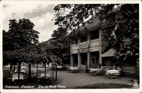 Ak Groß Besten Bestensee in Brandenburg, Restaurant Seeschloss