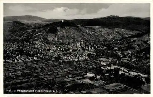 Ak Heppenheim an der Bergstraße, Fliegeraufnahme, Heil- und Pflegeanstalt