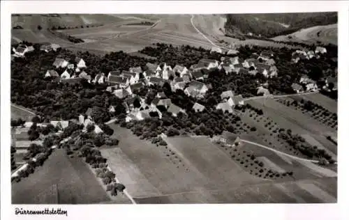 Ak Dürrenmettstetten Sulz am Neckar, Fliegeraufnahme