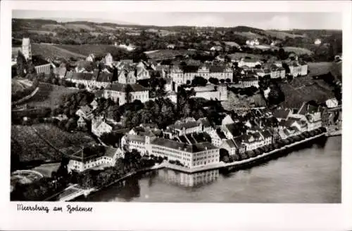 Ak Meersburg am Bodensee, Fliegeraufnahme