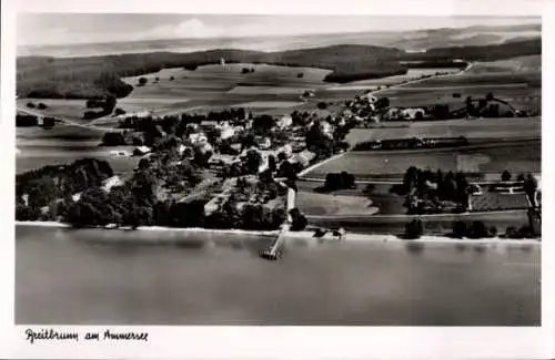 Ak Breitbrunn Herrsching am Ammersee, Fliegeraufnahme