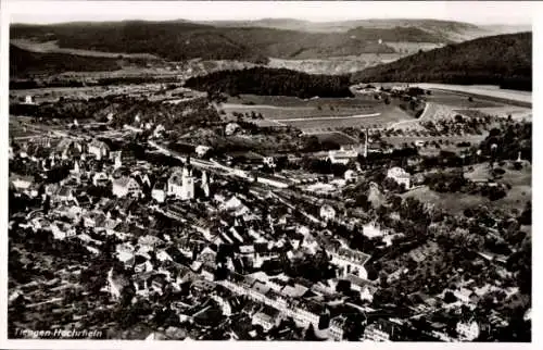 Ak Tiengen am Oberrhein, Fliegeraufnahme