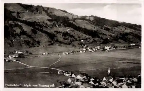 Ak Thalkirchdorf Oberstaufen im Allgäu, Fliegeraufnahme