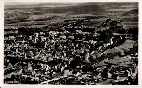 Ak Kaufbeuren an der Wertach in Schwaben, Fliegeraufnahme