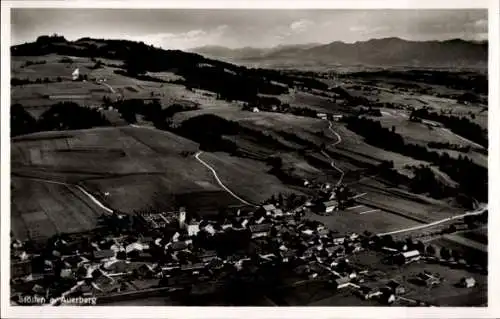 Ak Stötten am Auerberg Allgäu, Fliegeraufnahme