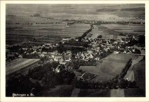 Ak Bächingen an der Brenz Schwaben, Fliegeraufnahme