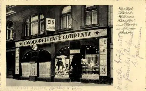 Ak Berlin Charlottenburg, Konditorei und Café Lohrentz, Kantstraße 140, Inh. Alfred Willi Schulz