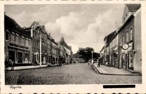 Ak Kyritz in der Prignitz, Straße, Geschäft von Adolf Lange