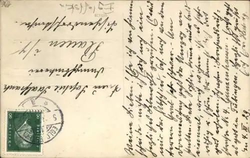 Foto Ak Egloffstein Fränkische Schweiz, Wohnhaus, Zaun