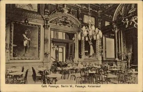 Ak Berlin, Cafe Passage, Kaisersaal