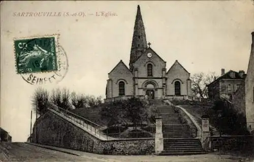 Ak Sartrouville Yvelines, Kirche