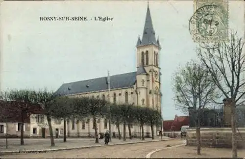 Ak Rosny sur Seine Yvelines, Kirche