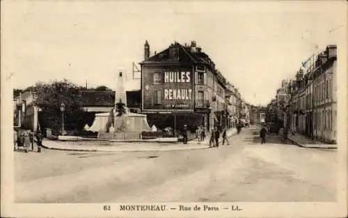 Ak Montereau Seine et Marne, Rue de Paris