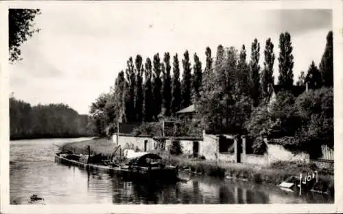 Ak Nemours Seine-et-Marne, Canal du Loing