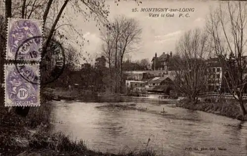 Ak Montigny sur Loing Seine et Marne, Vers le Gue