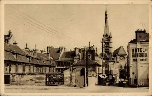 Ak Melun Seine et Marne, Plac ede la Porte de Paris