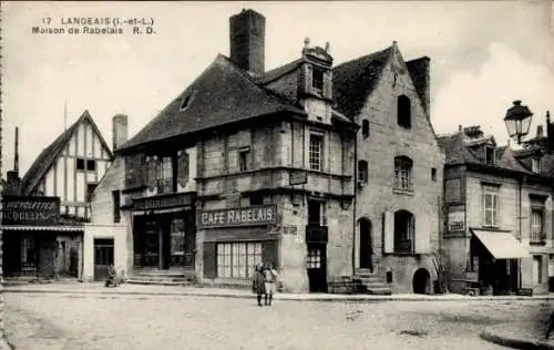 Ak Langeais Indre et Loire, Maison de Rabelais