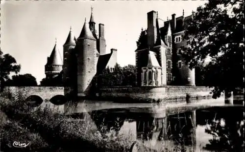 Ak Lassay sur Croisne Loir et Cher, Chateau du Moulin, Facade Nord-Ouest