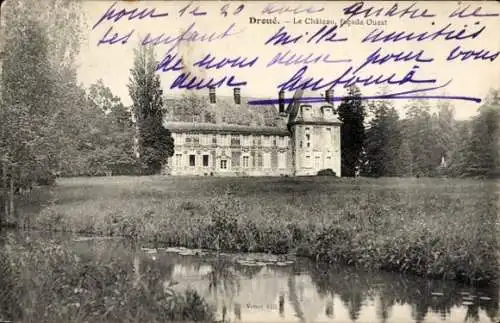 Ak Droué Loir-et-Cher, Schloss, Westseite