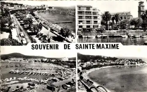 Ak Sainte Maxime Var, Port, Quai, Vue Generale