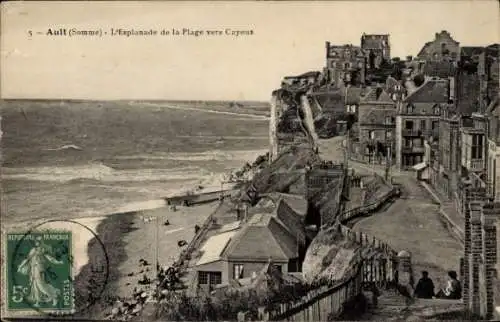 Ak Ault Somme, L'Esplanade de la Plage vers Cayeux