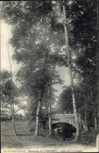 Ak Limoges Haute Vienne, Pont de l'Aurence