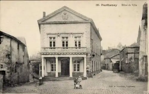 Ak Parthenay Deux Sèvres, Rathaus