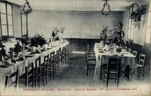 Ak Beauvais Oise, Pensionnat Boisleon, Salle de Banquet