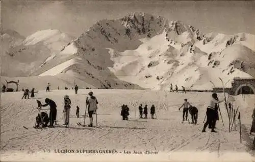 Ak Superbagnères Luchon Haute Garonne, Les Joux d'Hiver