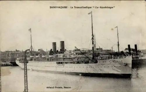 Ak Saint-Nazaire Loire Atlantique, Die transatlantische La Guadelcupe