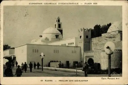 Ak Paris, Expo Coloniale 1931, Algerie, Pavillon Cote Sud Algerien