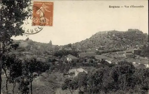 Ak Rognes Bouches du Rhône, Gesamtansicht